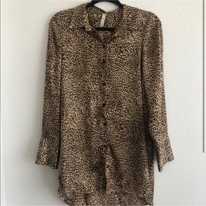 Long Leopard Blouse!